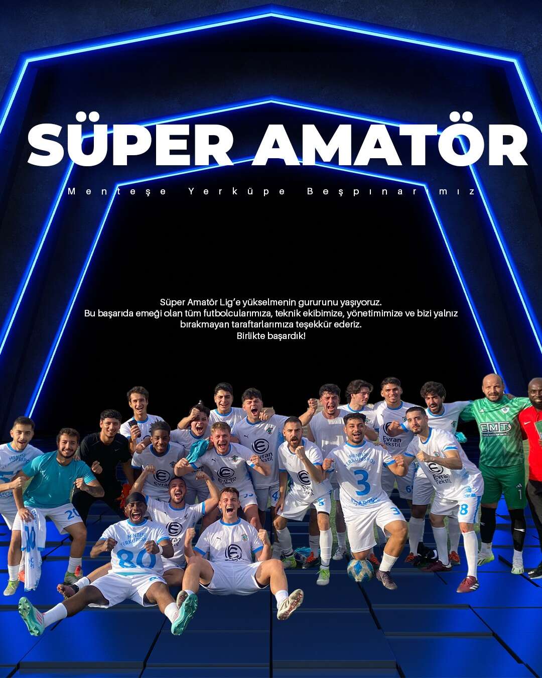 Menteşe Yerküpe Beşpınarspor’dan Tarihi Şampiyonluk 2